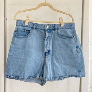 Light wash Denim Shorts Zara